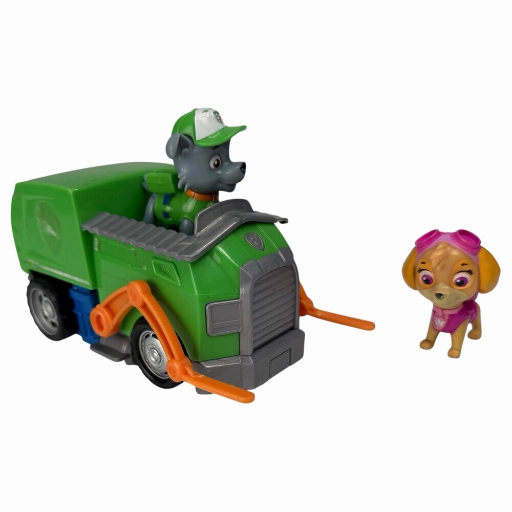 Paw Patrol Rocky Recycling Truck Vehicle with Skye Figures Toy